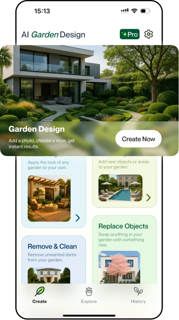 AI Garden App Interface